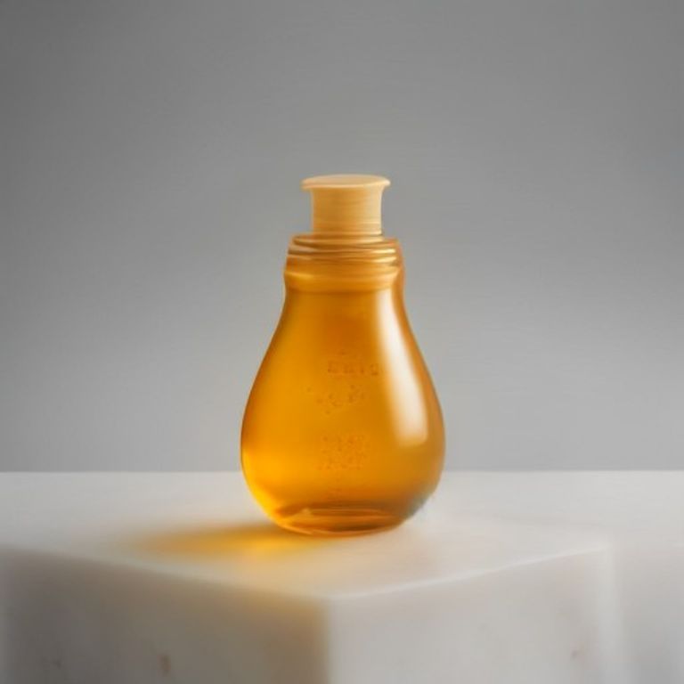 Cold pressed baobab oil in a glass dropper bottle on marble